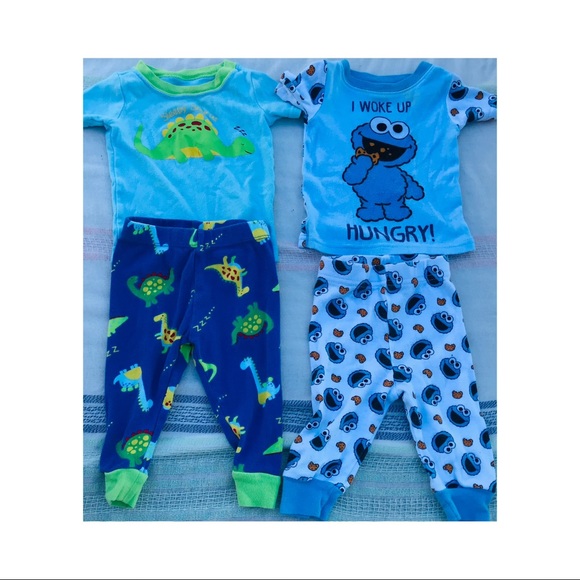 Boys PJs Set.. C🍪🍪kie Monster & Dinos 🦖🦕 | 9Mo